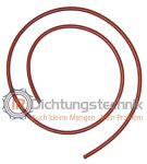 Rundschnur 1,5 mm Silikon-FDA Konform 70 +/- 5 Shore A rot/red Toleranzen nach DIN ISO 3302-1 E2